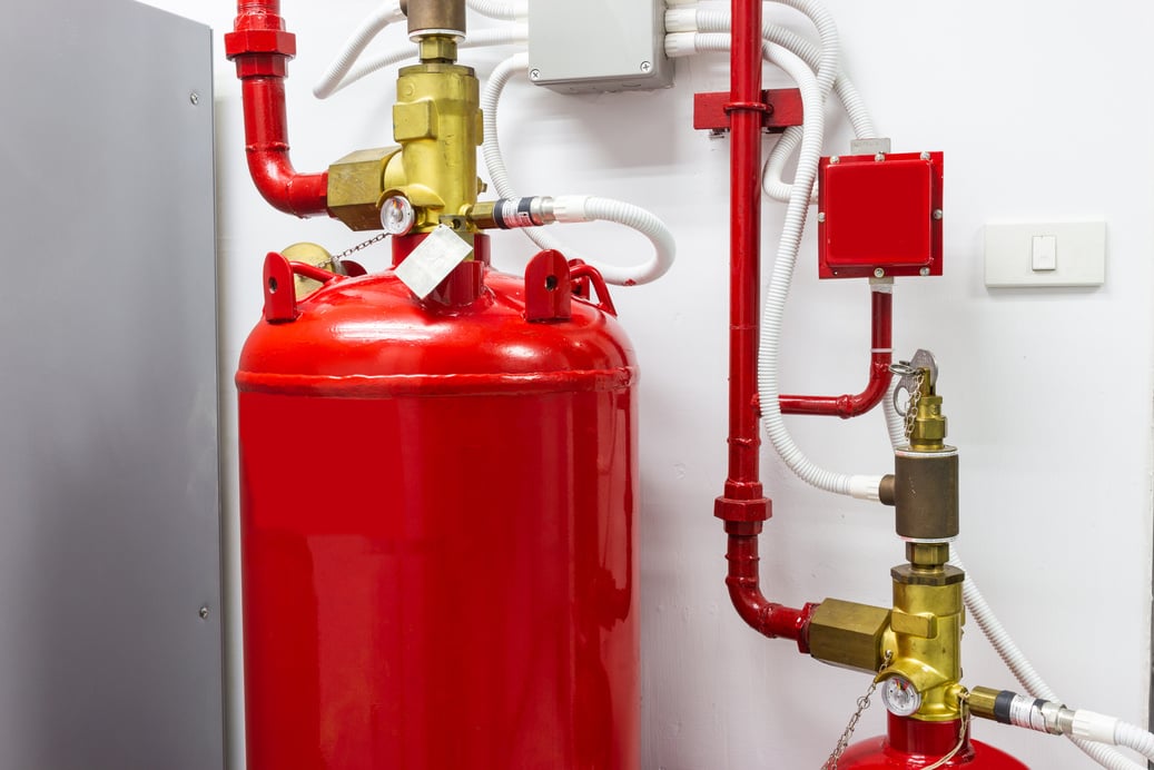 FM-200 Suppression Systems, FM200 Gas Flooding System, Gas Suppression System in Data Center Room